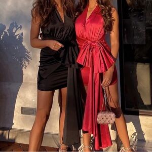 Elegant Pink Mini Dress